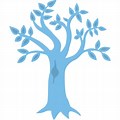 Blue Tree of Life Candle Clip Art