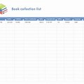 Book Collection List. Excel Template