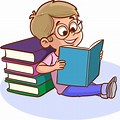 Book Characters Reading Clip Art