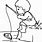 Boy Fishing Coloring Page