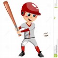 Boy Playing Baseball Clip Art