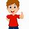 Boy Thumbs Up Clip Art