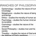 Branches of Philosophy Logic