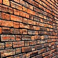 Brick Wall Background Side View