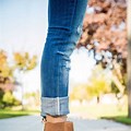 Brown Heeled Ankle Boots Outfits