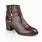 Brown Leather Ankle Boots for Women