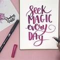 Brush Hand Lettering Quotes