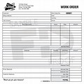 Custom Work Order Form Template