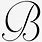 Cursive Capital Letter B