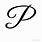 Cursive Capital Letter P