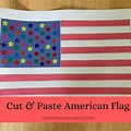 Cut and Paste American Flag Template