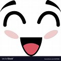 Cute Cartoon Face Cut Out