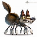 Cute Cartoon Wolf Spider