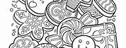 Cute Christmas Cookie Coloring Pages