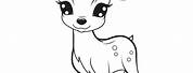 Cute Animals Coloring Pages Deer