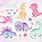 Cute Girly Dinosaur Clip Art