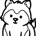 Cute Husky Puppy Coloring Pages