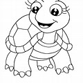 Cute Turtle Coloring Sheets for Kids