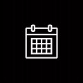 Calendar Black iOS Icon