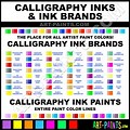 Calligraphy Ink Colour Chart