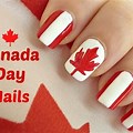 Canada Day Nail Art