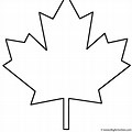 Canadian Maple Leaf Coloring Page