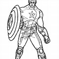 Captain America Coloring Pages for Boys