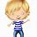 Cartoon Boy Blonde Hair