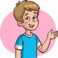 Cartoon Boy Talking Clip Art