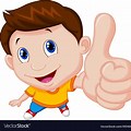 Cartoon Boy Thumbs Up JPEG