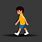 Cartoon Boy Walking No Background