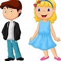 Cartoon Boy and Girl Clip Art