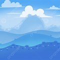 Cartoon Background Wallpaper Simple Blue