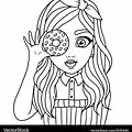 Cartoon Girl Coloring Pages