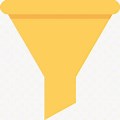 Cartoon Funnel Yellow