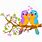 Cartoon Love Birds Clip Art