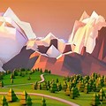 Cartoon Landscape Desktop Background