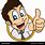 Cartoon Person Giving Thumbs Up