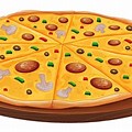 Cartoon Pizza Transparent Background