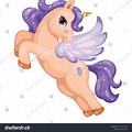 Cartoon Riding Unicorn Flying