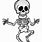 Cartoon of Skeleton