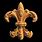 Carved Wood Fleur De Lis