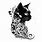 Cat Designs Black and White