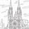 Cathedral Coloring Page