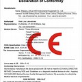 Ce Certificate of Conformity Template