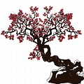 Cherry Blossom Tree Silhouette SVG