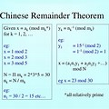 Chinese Remainder Theorem