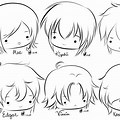 Chibi Boy Hair Template