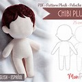 Chibi Fabric Doll Template