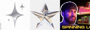 Chrome Star Spinning Logo